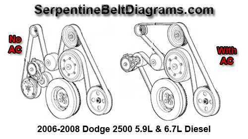 2004 dodge 2500 diesel belt diagram